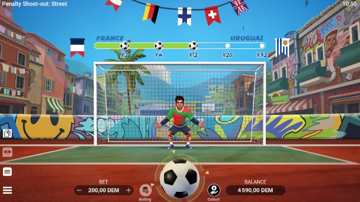 jouabilité penalty shoot out street